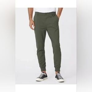 PAIGE Men's Green Jogger Pants
